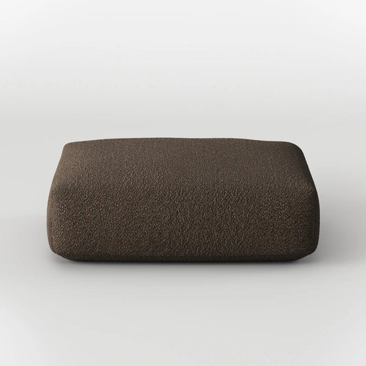 MOMO OTTOMAN - TEDDY FLEECE CHOCOLATE
