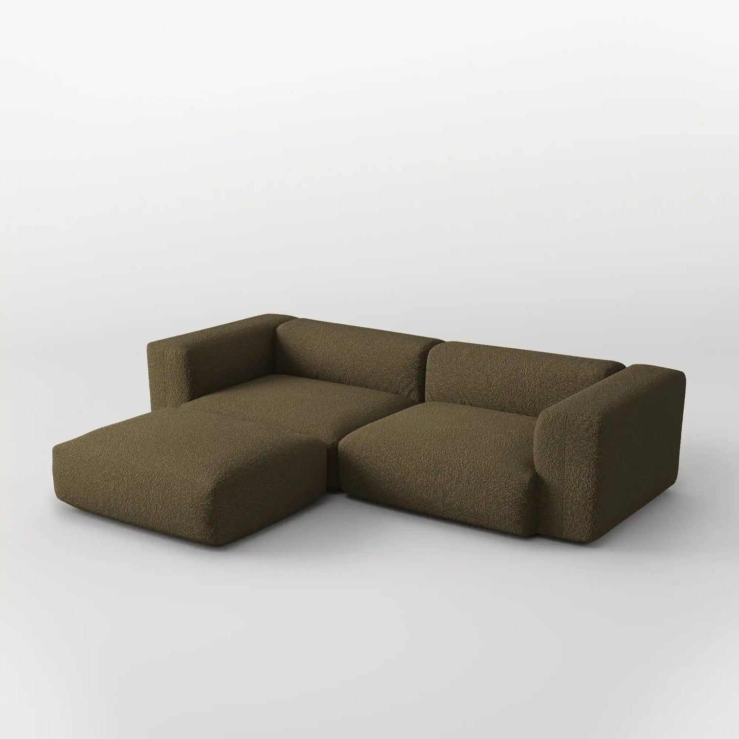 MOMO SET 2 - TEDDY FLEECE DARK OLIVE