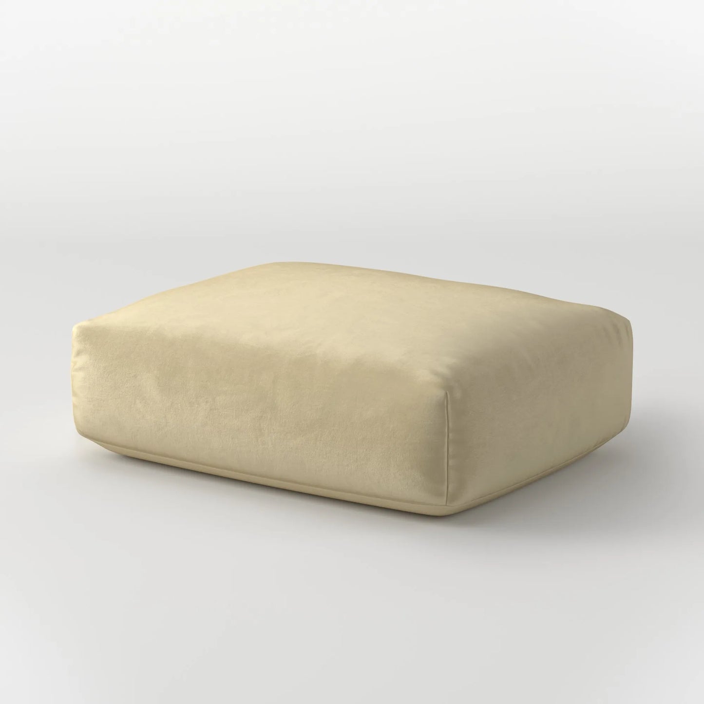 MOMO OTTOMAN - VELVET CHAMPAGNE
