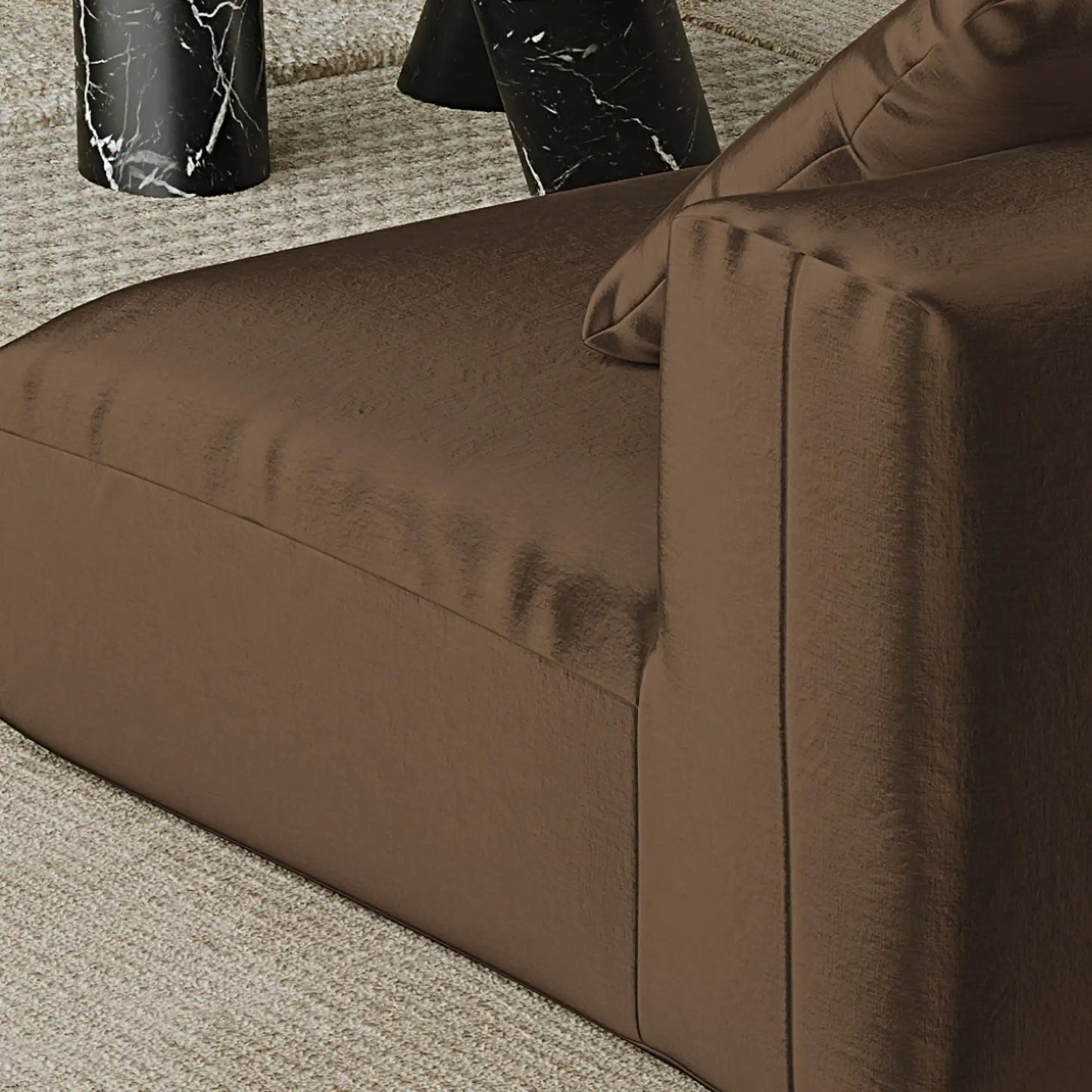 MOMO LOUNGER - VELVET DARK CHOCOLATE