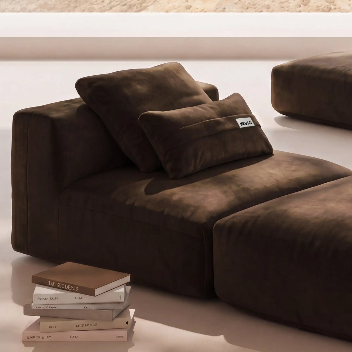 MOMO LOUNGER - VELVET DARK CHOCOLATE