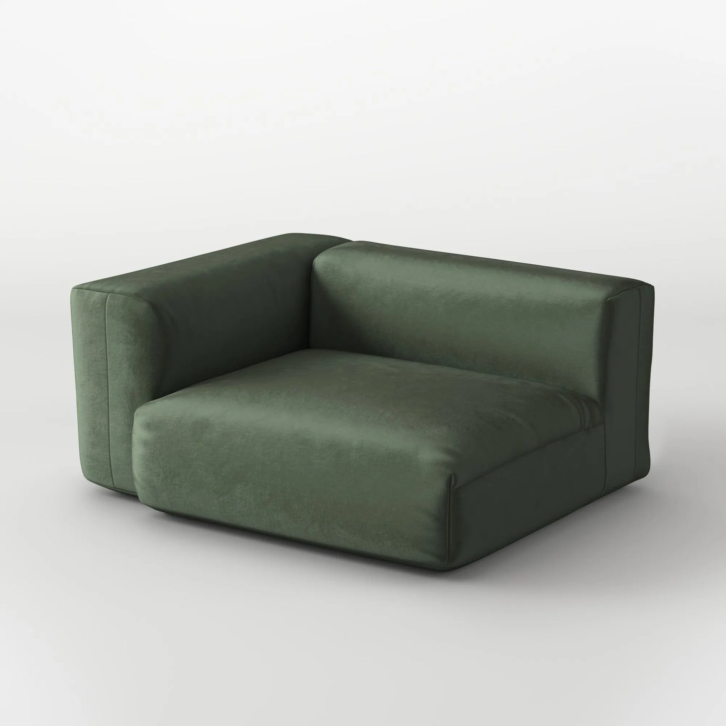 MOMO CORNER RIGHT - VELVET DEEP OLIVE