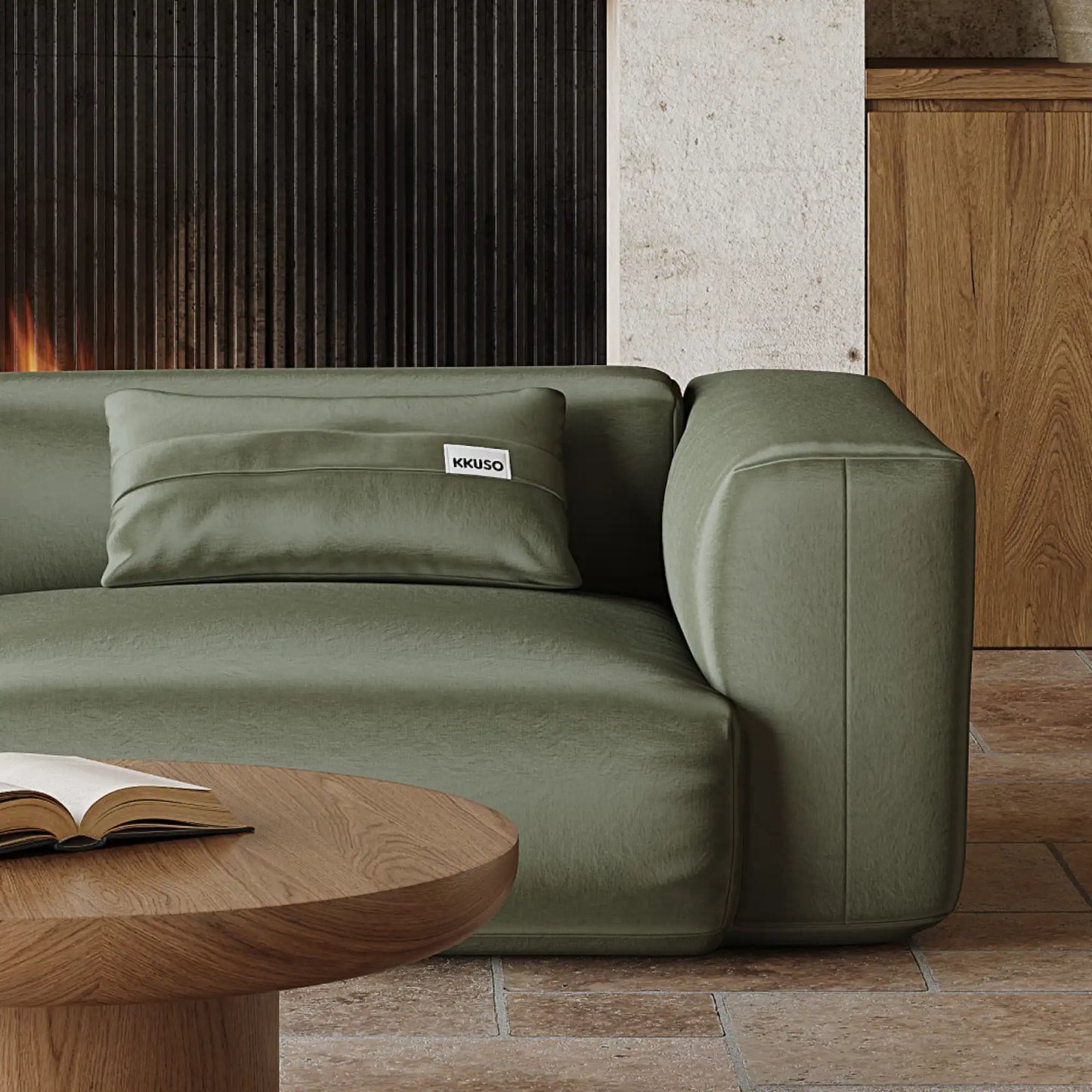 MOMO SET 4 - VELVET DEEP OLIVE