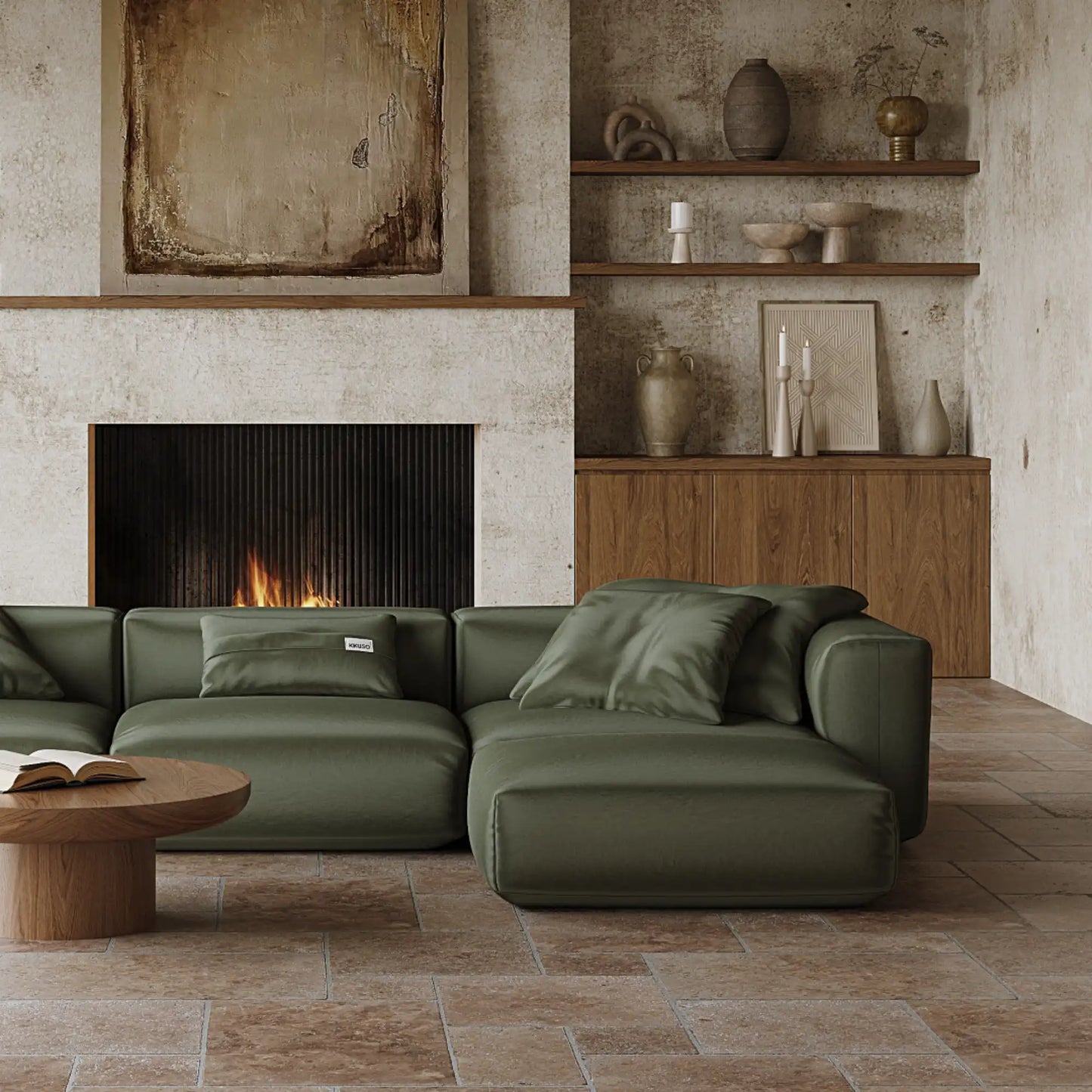 MOMO SET 6 - VELVET DEEP OLIVE