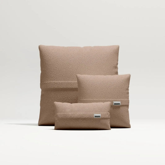 MOMO PILLOW - BOUCLE CAMEL SET 2