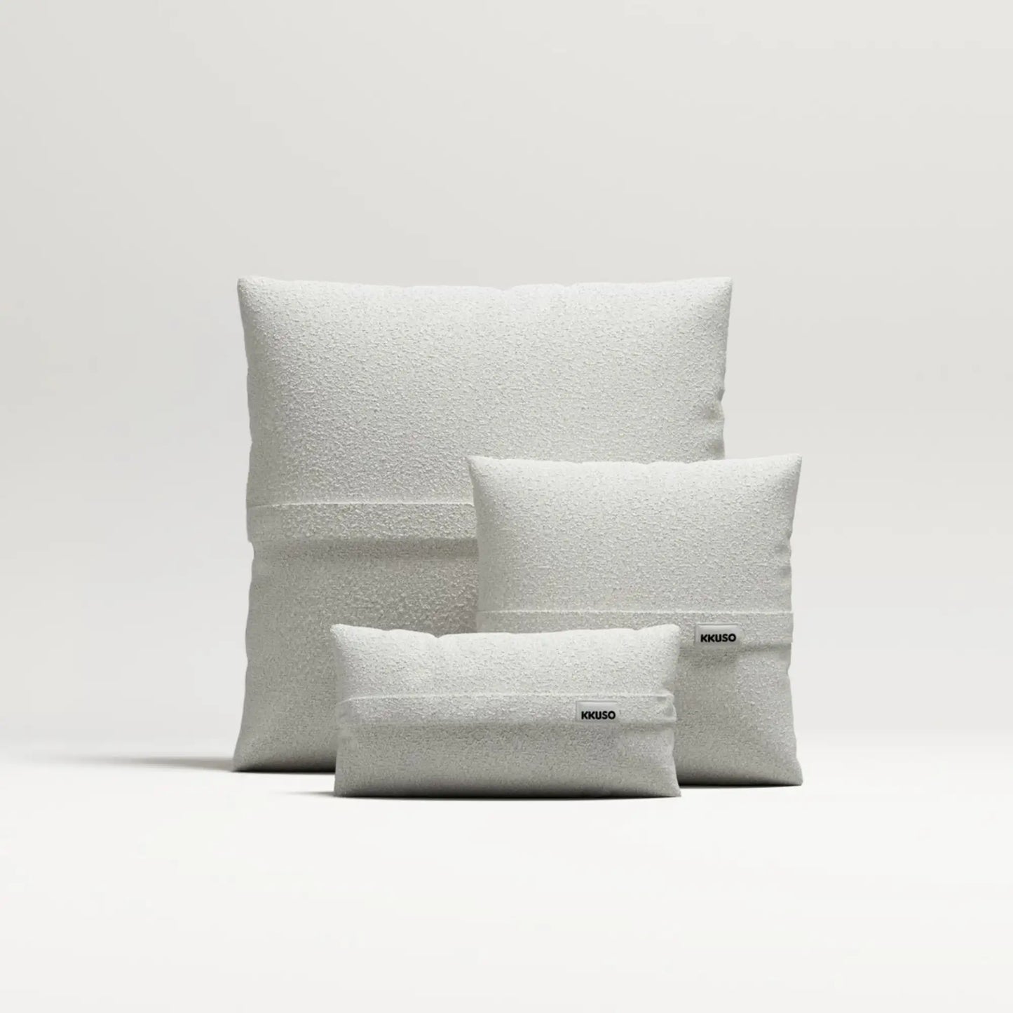 MOMO PILLOW - BOUCLE SNOW WHITE SET 2