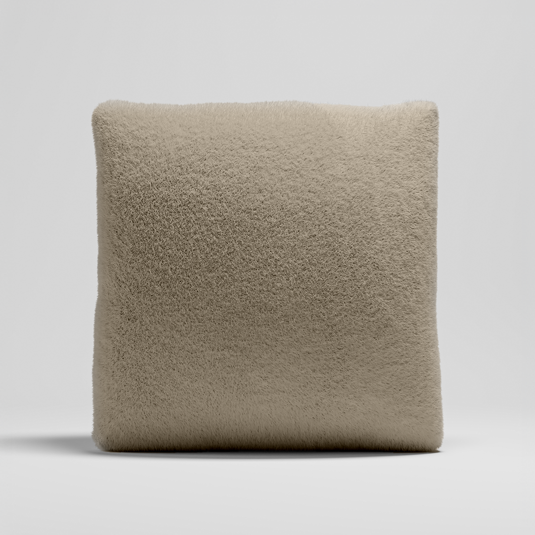 MOMO PILLOW - SOFT FUR WARM OAT LARGE