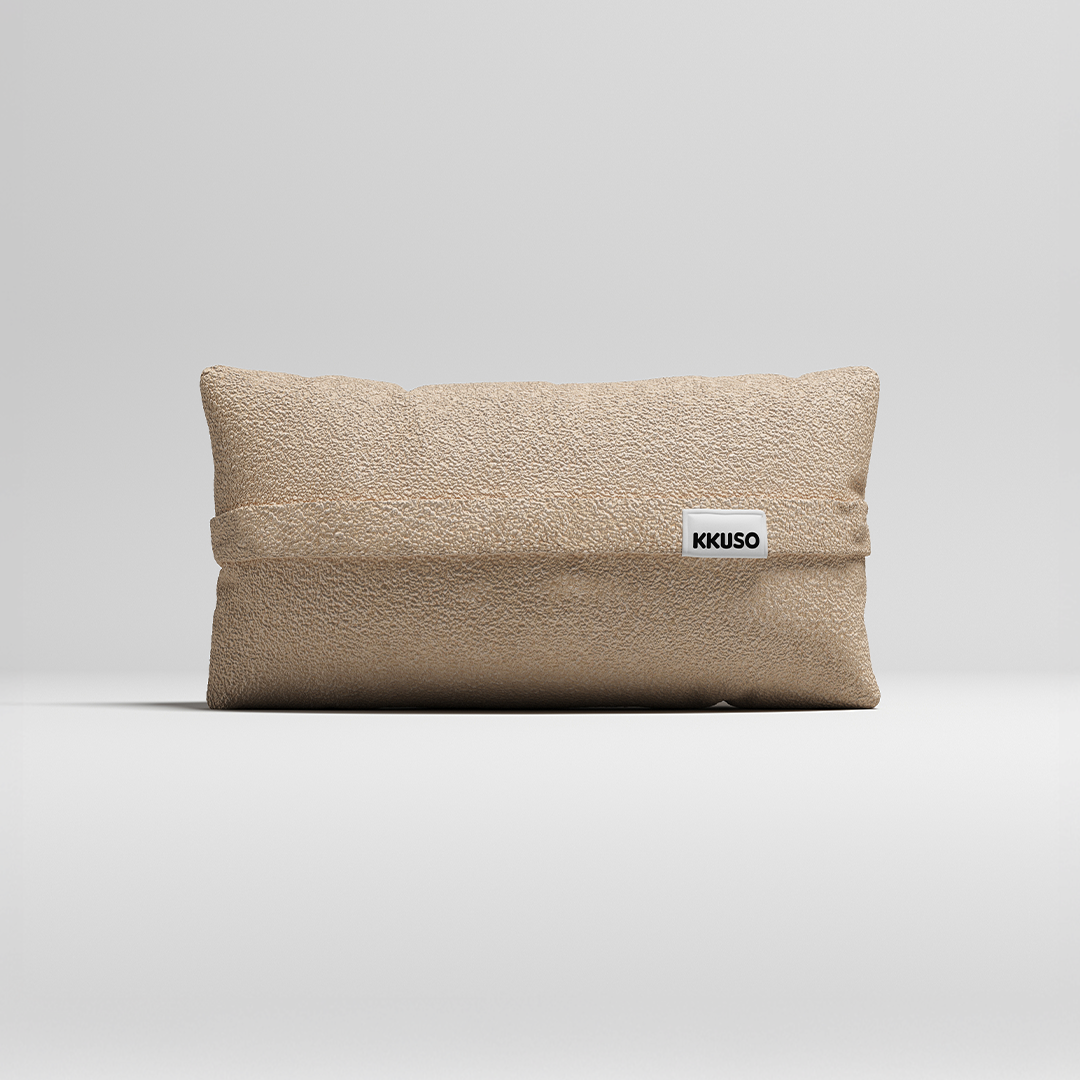MOMO PILLOW - TEDDY FLEECE BEIGE SMALL