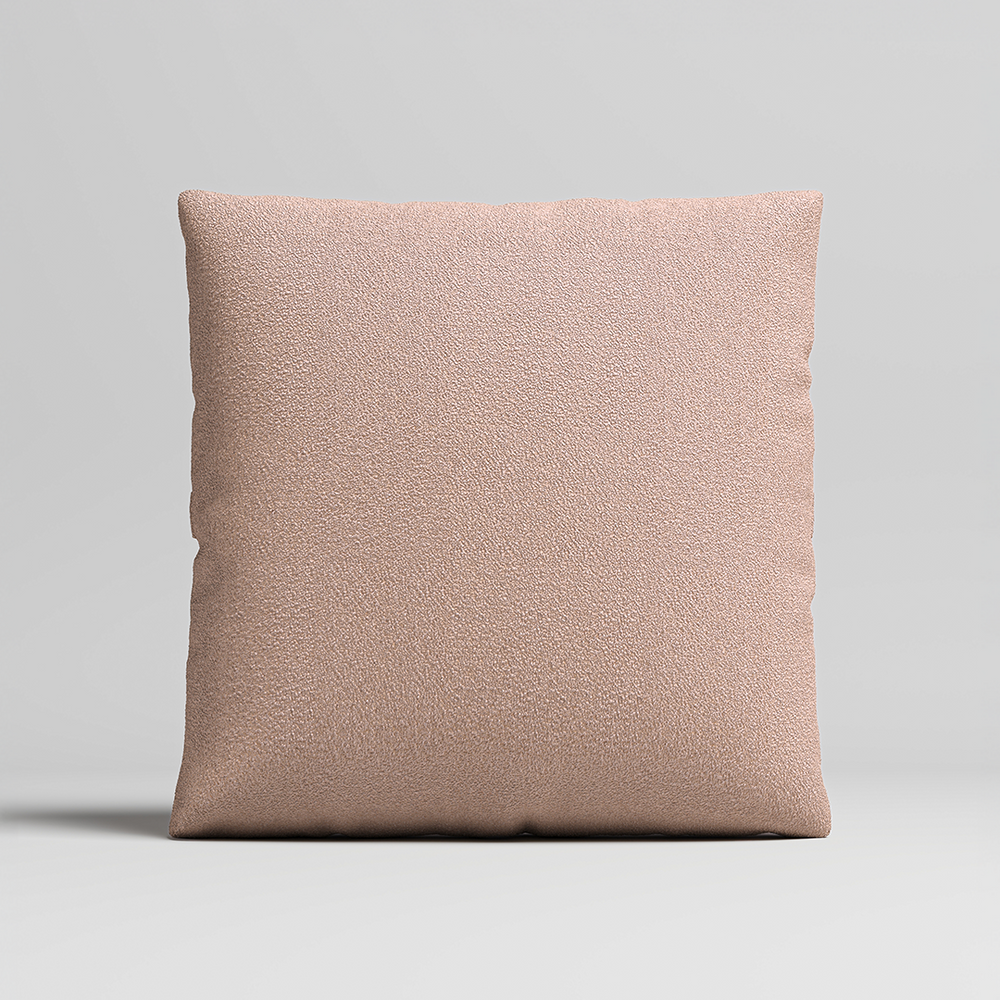 MOMO PILLOW - TEDDY FLEECE BLUSH LARGE