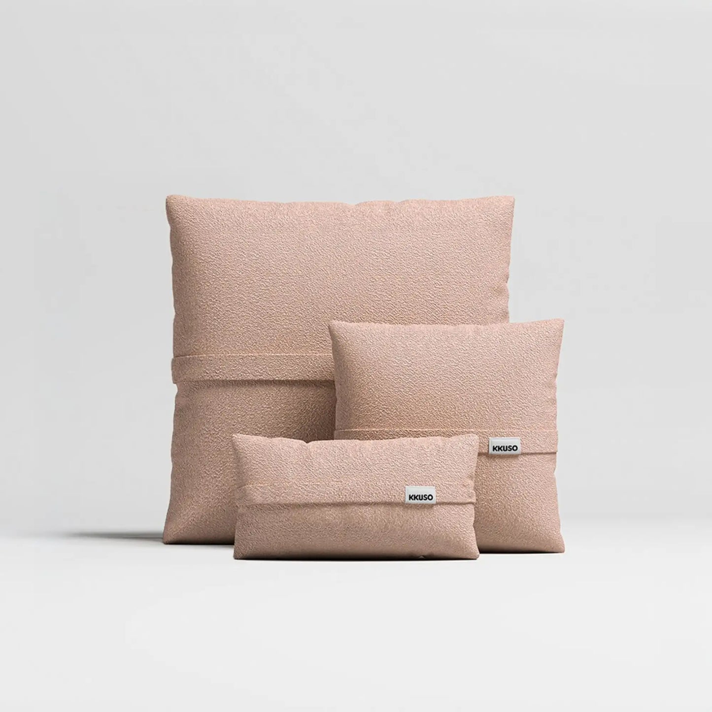 MOMO PILLOW - TEDDY FLEECE BLUSH SET 2