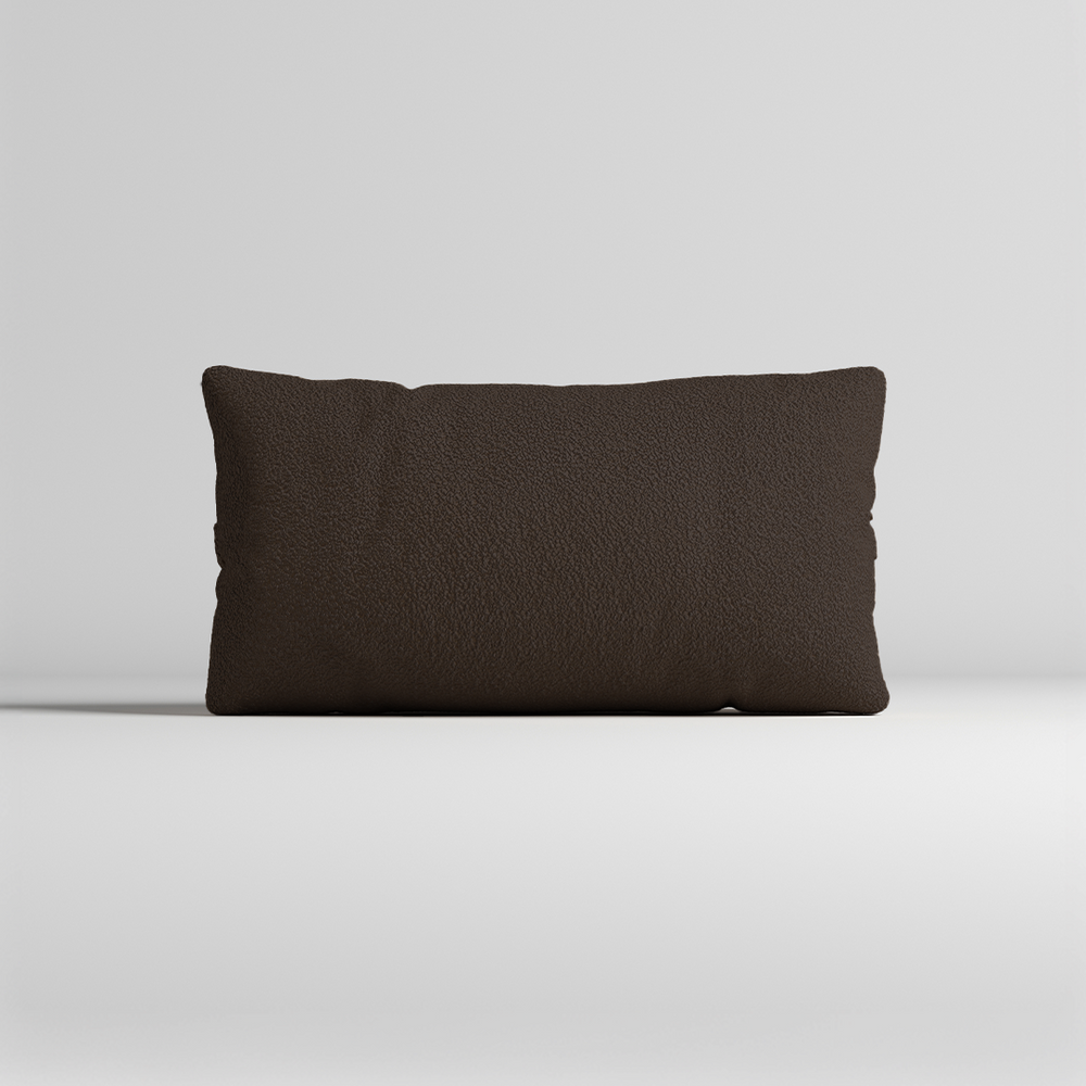 MOMO PILLOW - TEDDY FLEECE CHOCOLATE SMALL