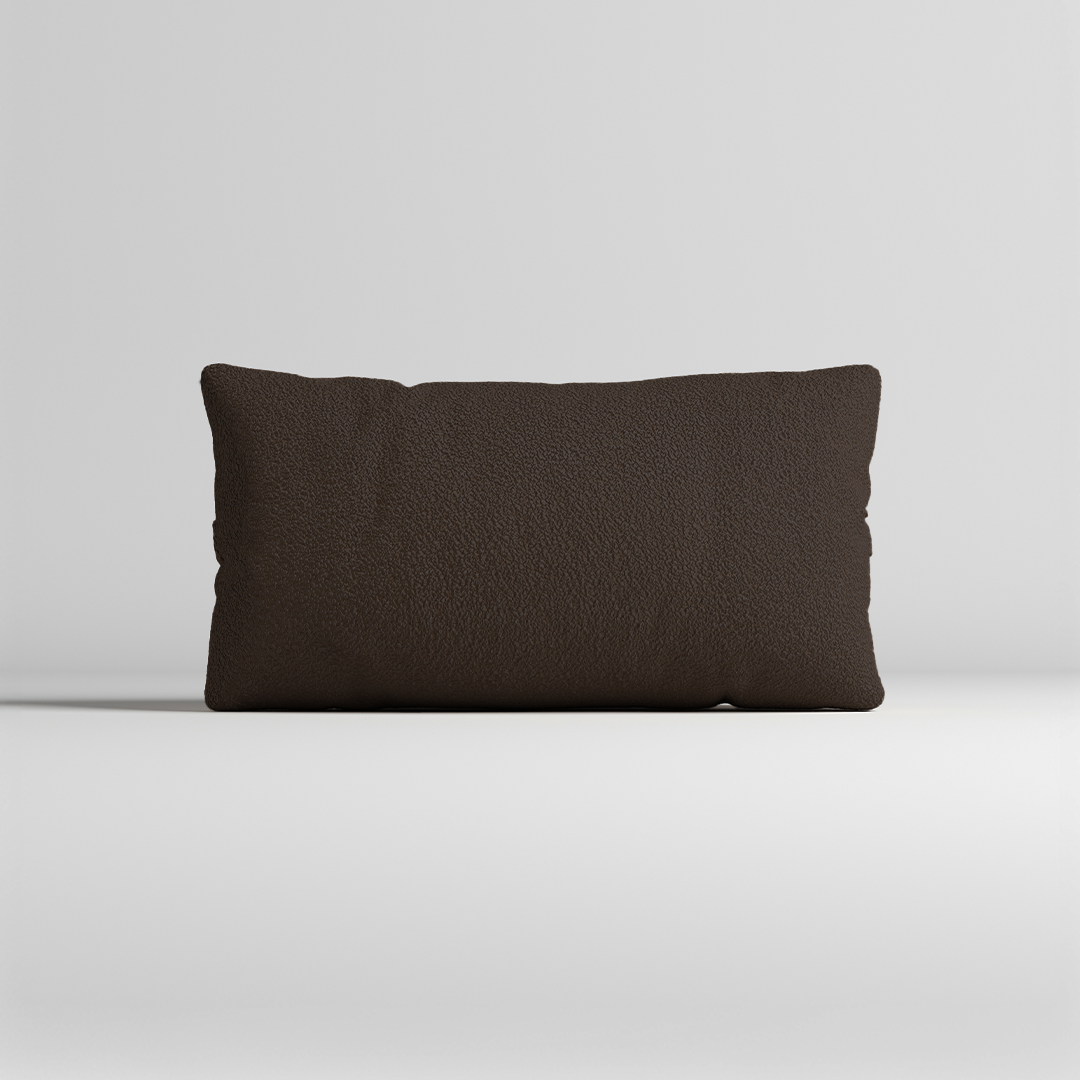 MOMO PILLOW - TEDDY FLEECE CHOCOLATE SMALL