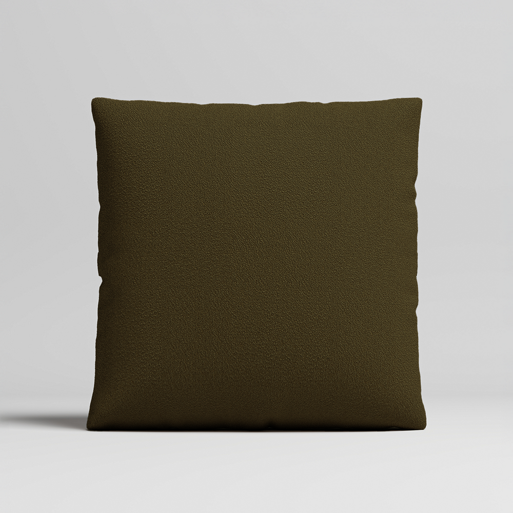 MOMO PILLOW - TEDDY FLEECE DARK OLIVE LARGE