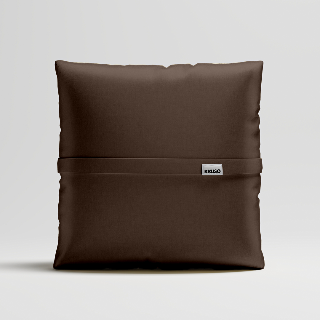 MOMO PILLOW - VELVET DARK CHOCOLATE LARGE