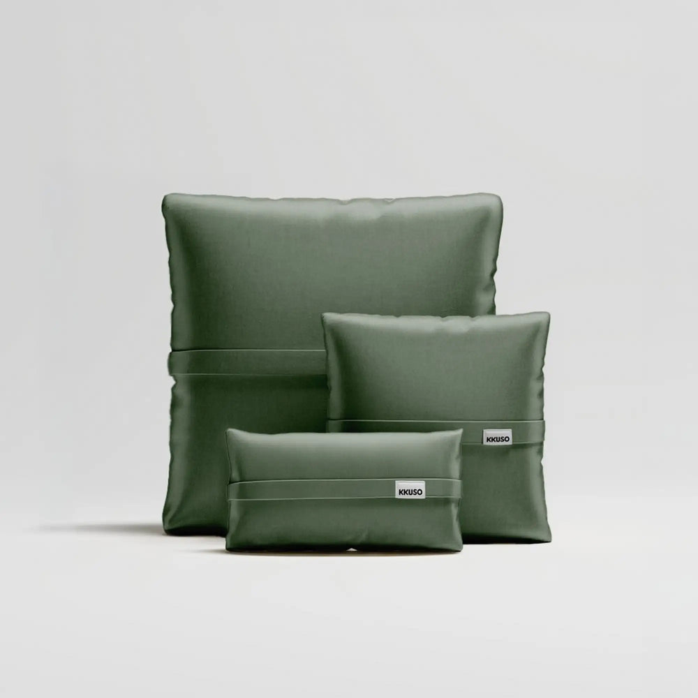 MOMO PILLOW - VELVET DEEP OLIVE SET 2