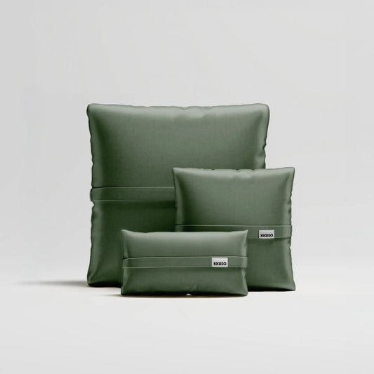 MOMO PILLOW - VELVET DEEP OLIVE SET 2