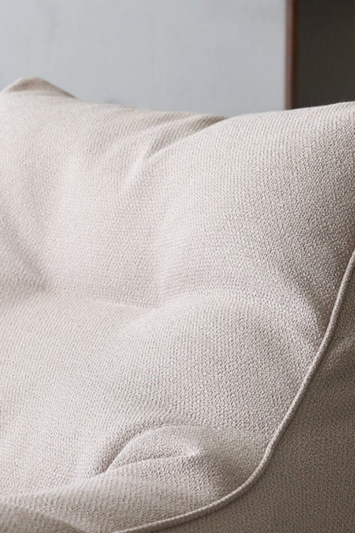 Margot Bean Bag Lounge Chair Cream White - kkuso