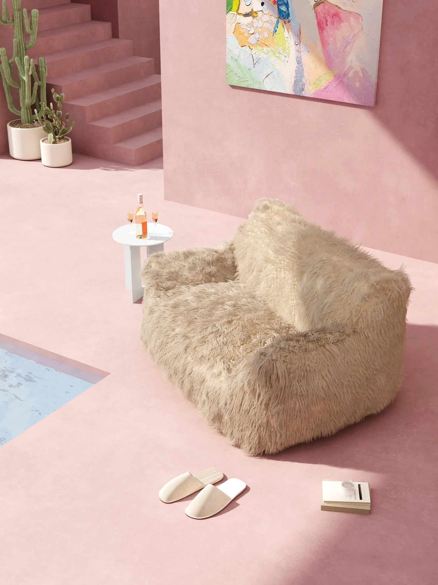 DODO TWO-SEATER LOUNGE - FAUX FUR