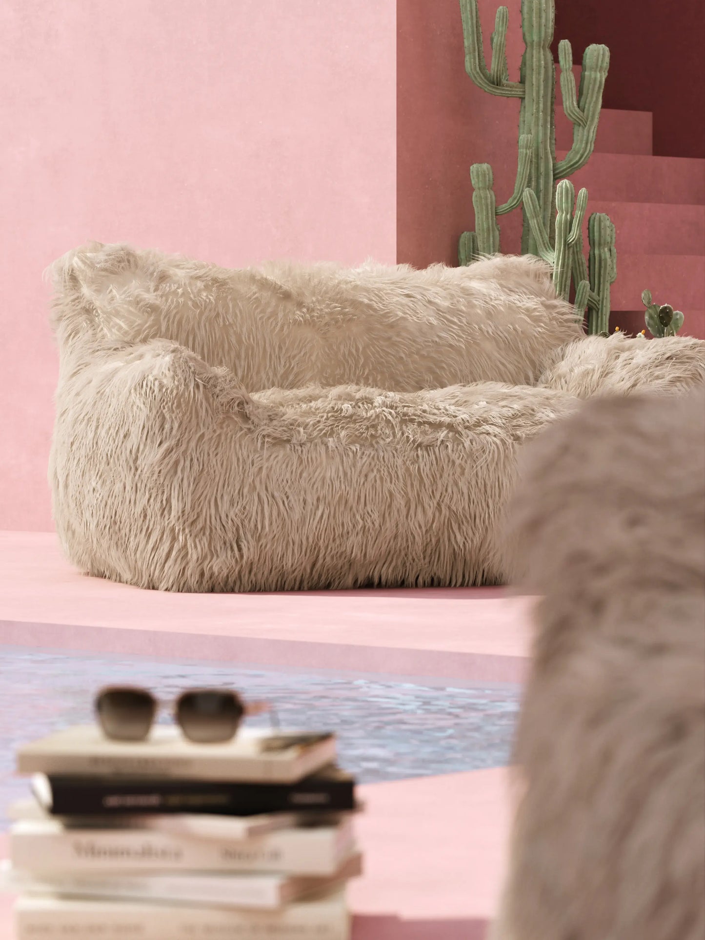 DODO TWO-SEATER LOUNGE - FAUX FUR