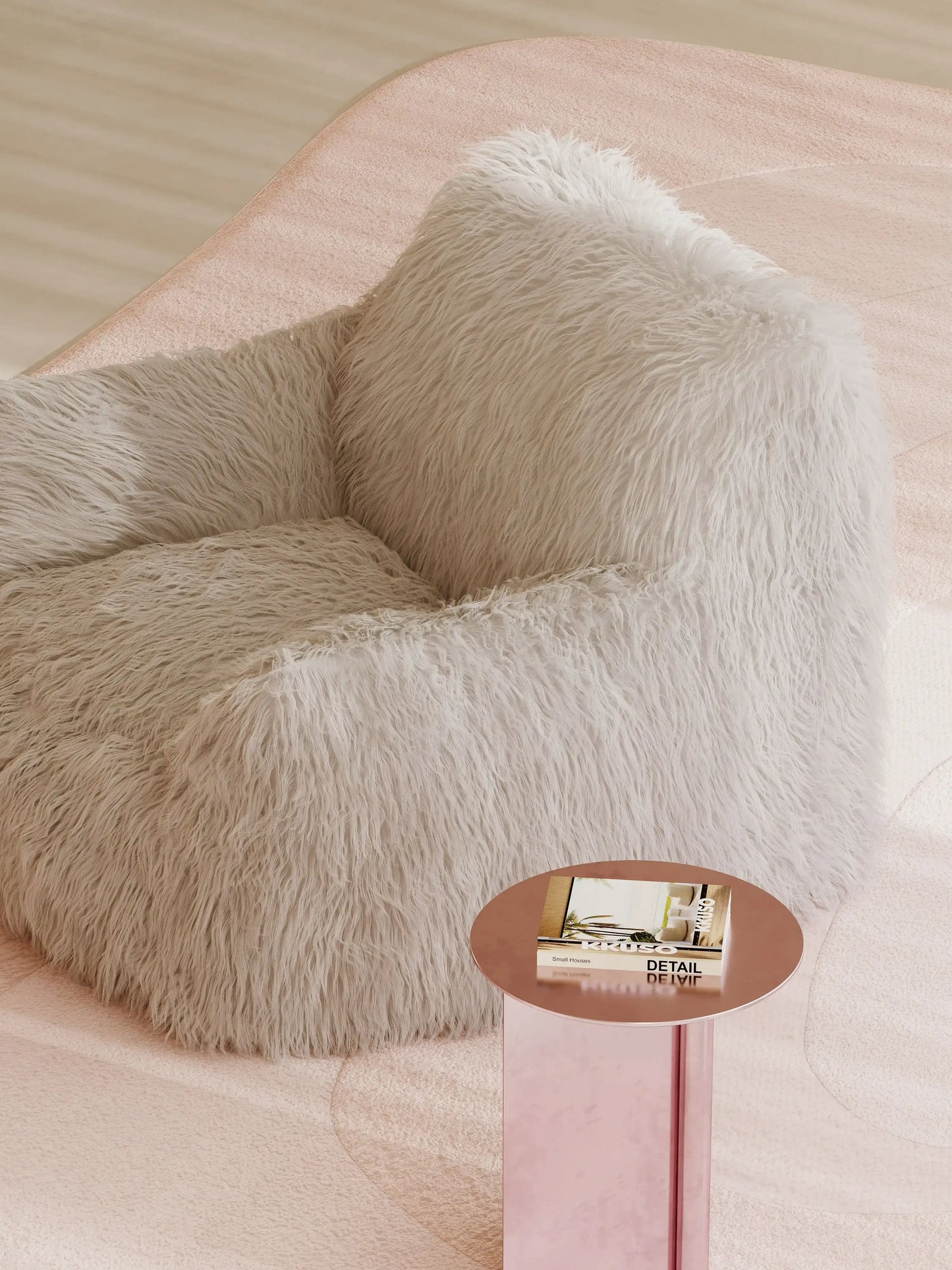 DODO LOUNGE CHAIR - FAUX FUR KKUSO.HOME