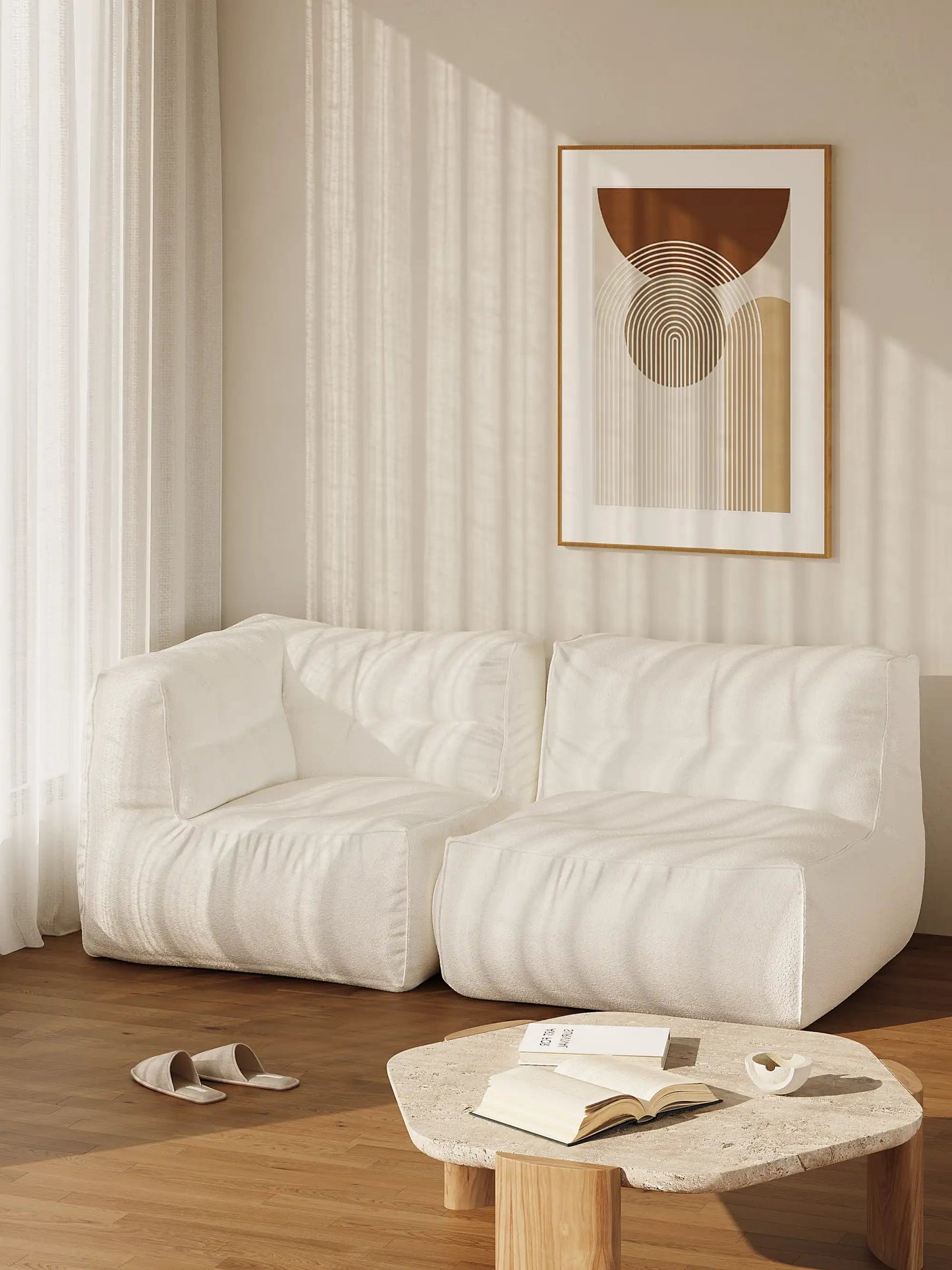 BOBO BEAN BAG CORNER LOUNGER - BOUCLE KKUSO.HOME