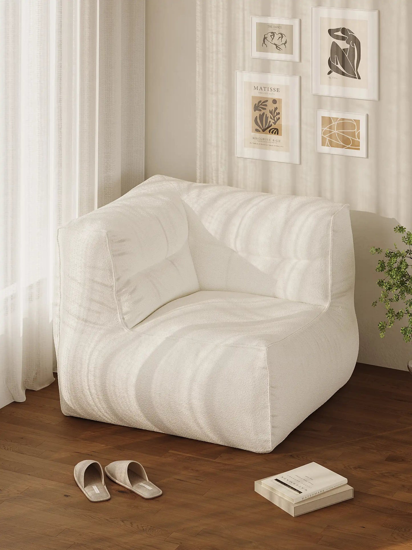 BOBO BEAN BAG CORNER LOUNGER - BOUCLE KKUSO.HOME