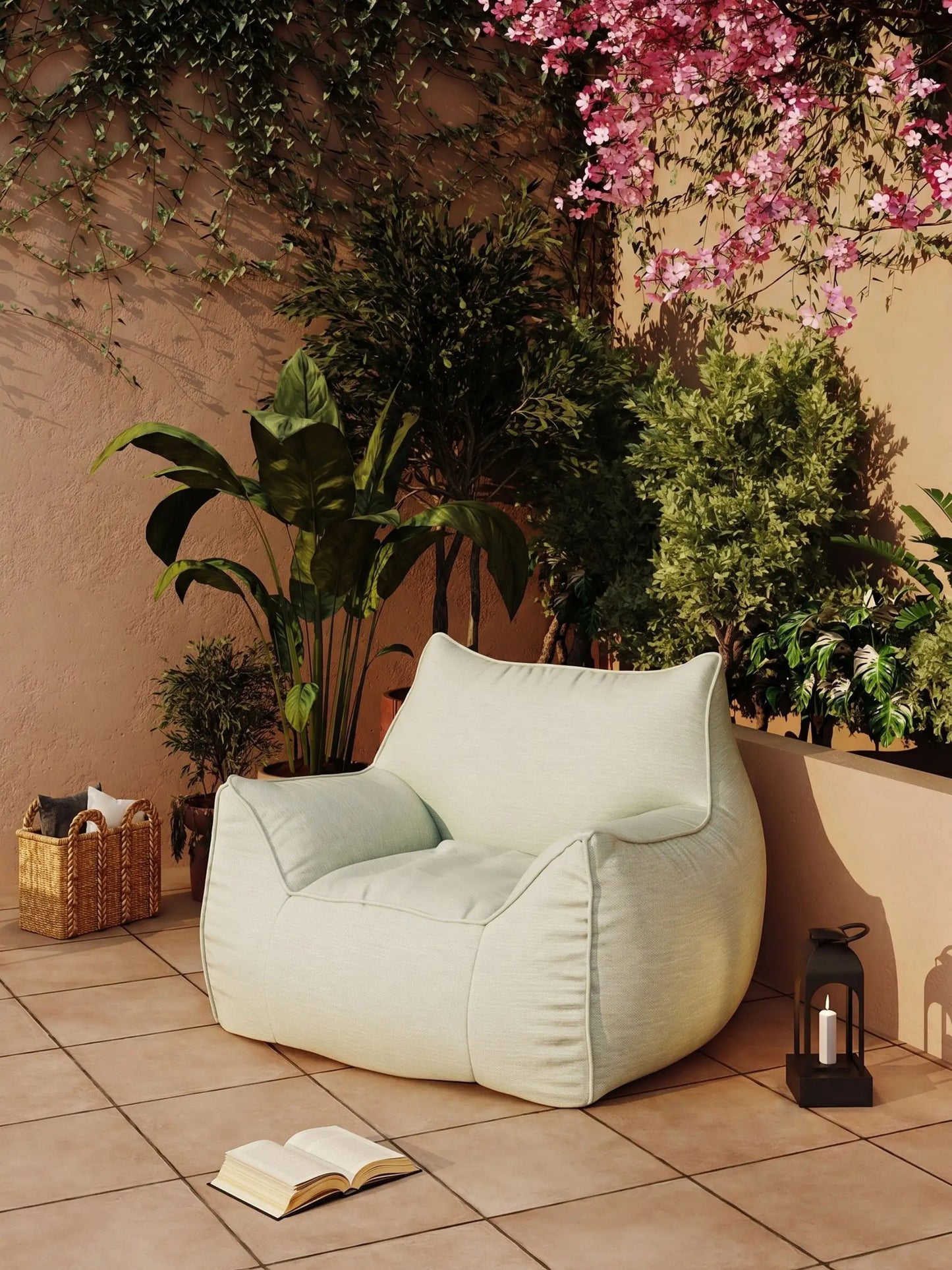DODO BEAN BAG FILLED - OUTDOOR PALE GREEN