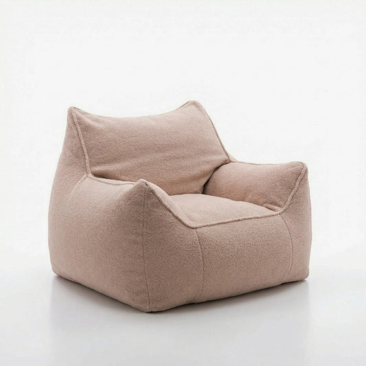 DODO BEAN BAG - TEDDY FLEECE PEACH BEIGE