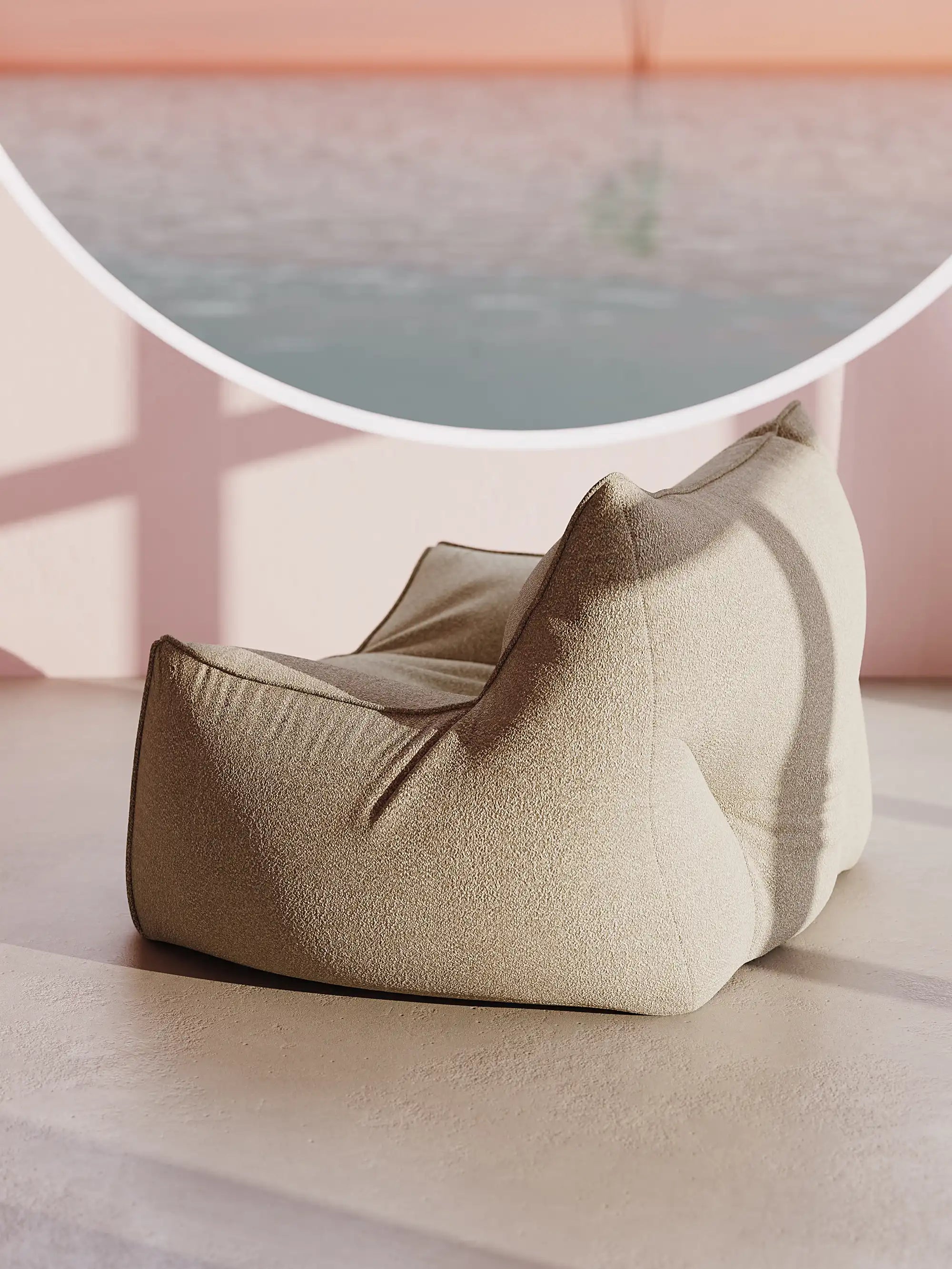 DODO BEAN BAG - TEDDY FLEECE KKUSO.HOME