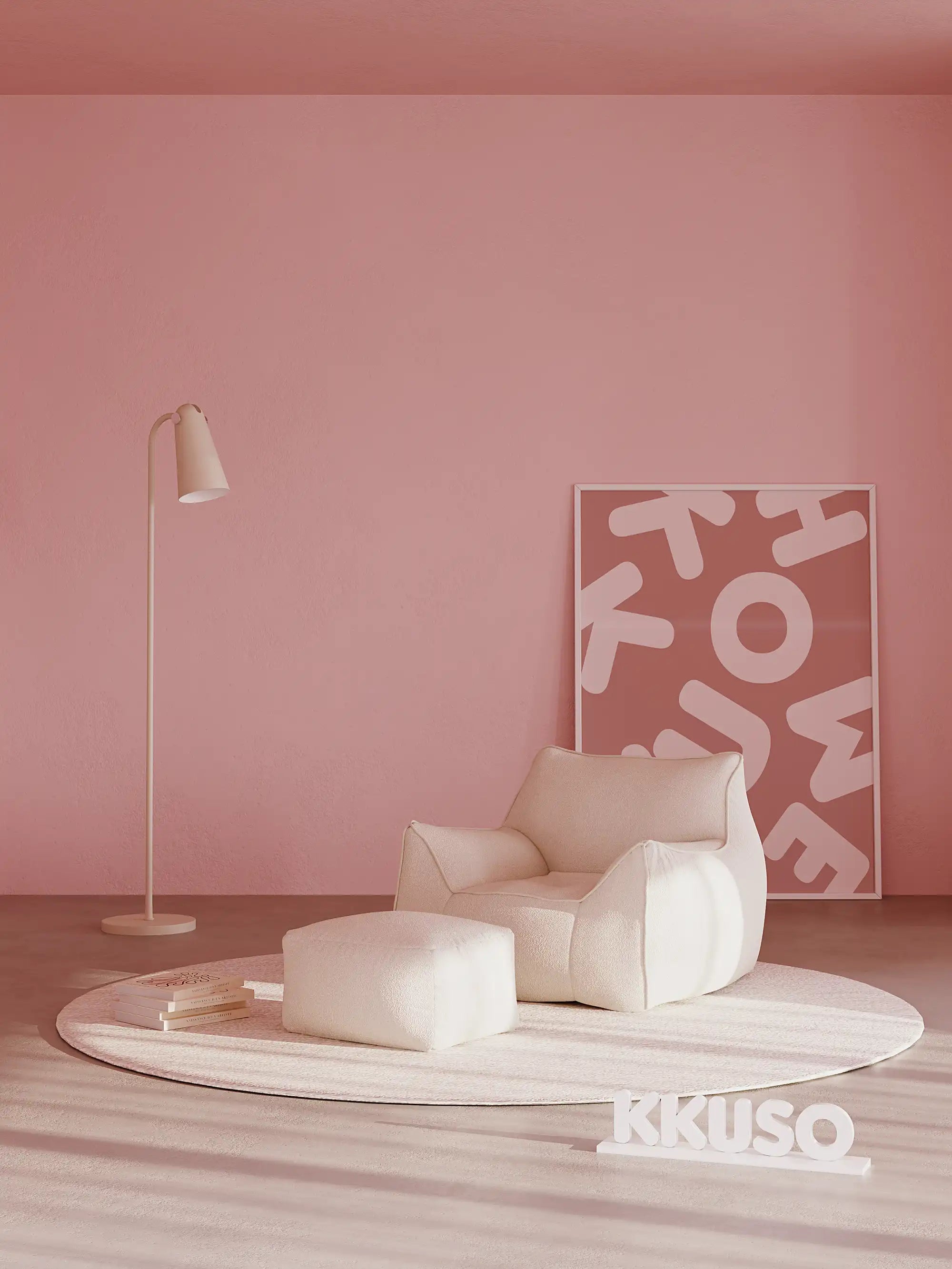 DODO BEAN BAG - TEDDY FLEECE KKUSO.HOME
