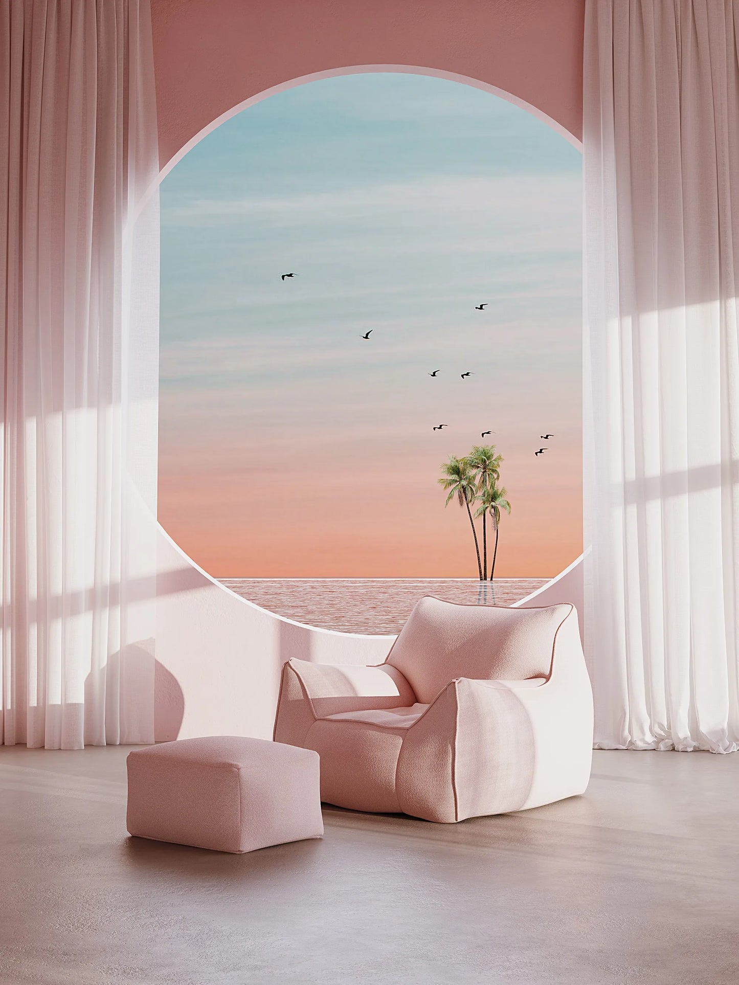 DODO BEAN BAG - TEDDY FLEECE BLUSH