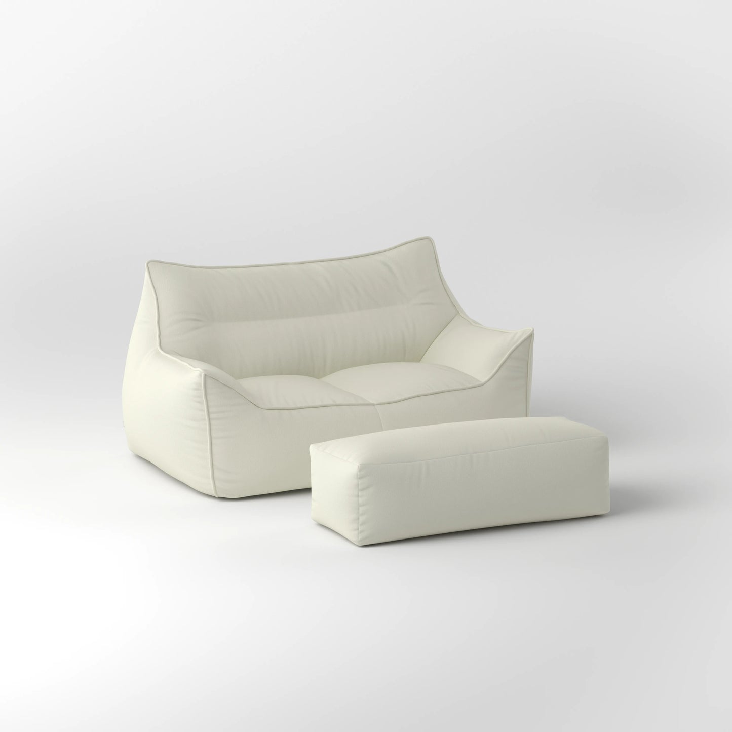 BEAN BAG DODO TWO-SEATER LEATHER KKUSO.HOME