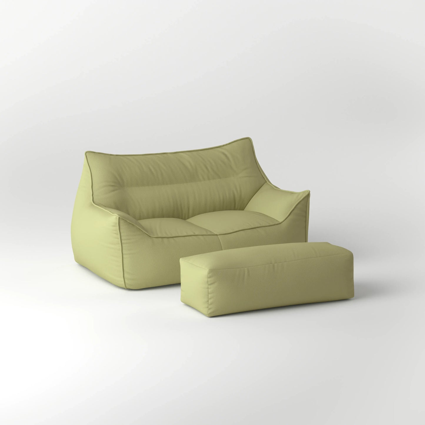 BEAN BAG DODO TWO-SEATER LEATHER KKUSO.HOME