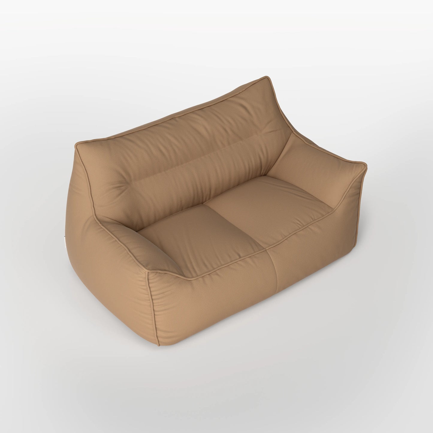 BEAN BAG DODO TWO-SEATER LEATHER KKUSO.HOME