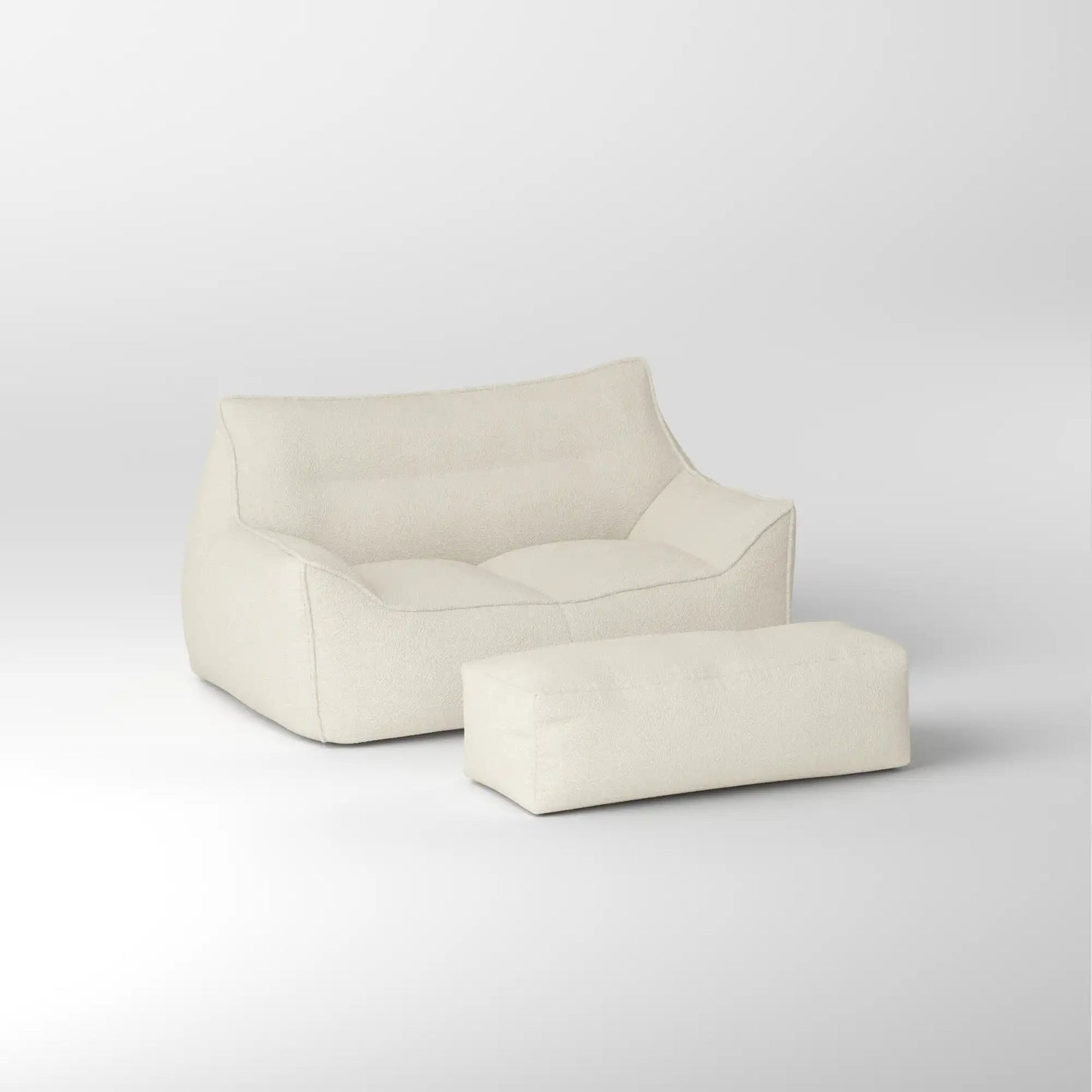 DODO BEAN BAG TWO-SEATER TEDDY KKUSO.HOME