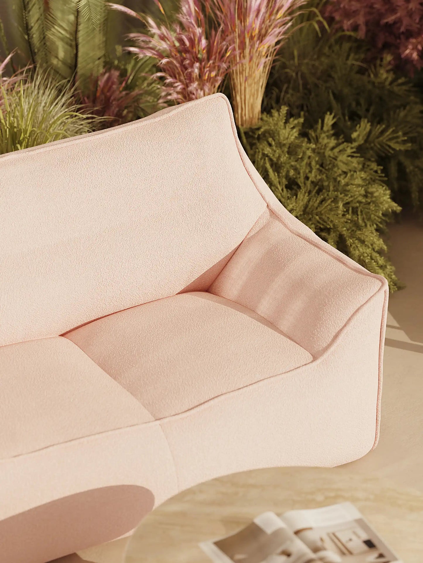 DODO BEAN BAG TWO-SEATER TEDDY KKUSO.HOME