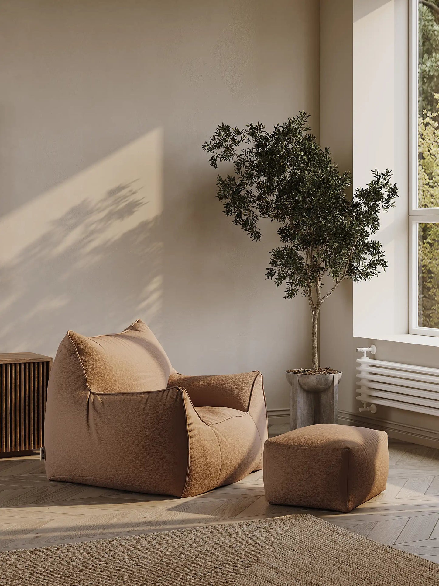 DODO BEAN BAG - VEGAN LEATHER KKUSO.HOME
