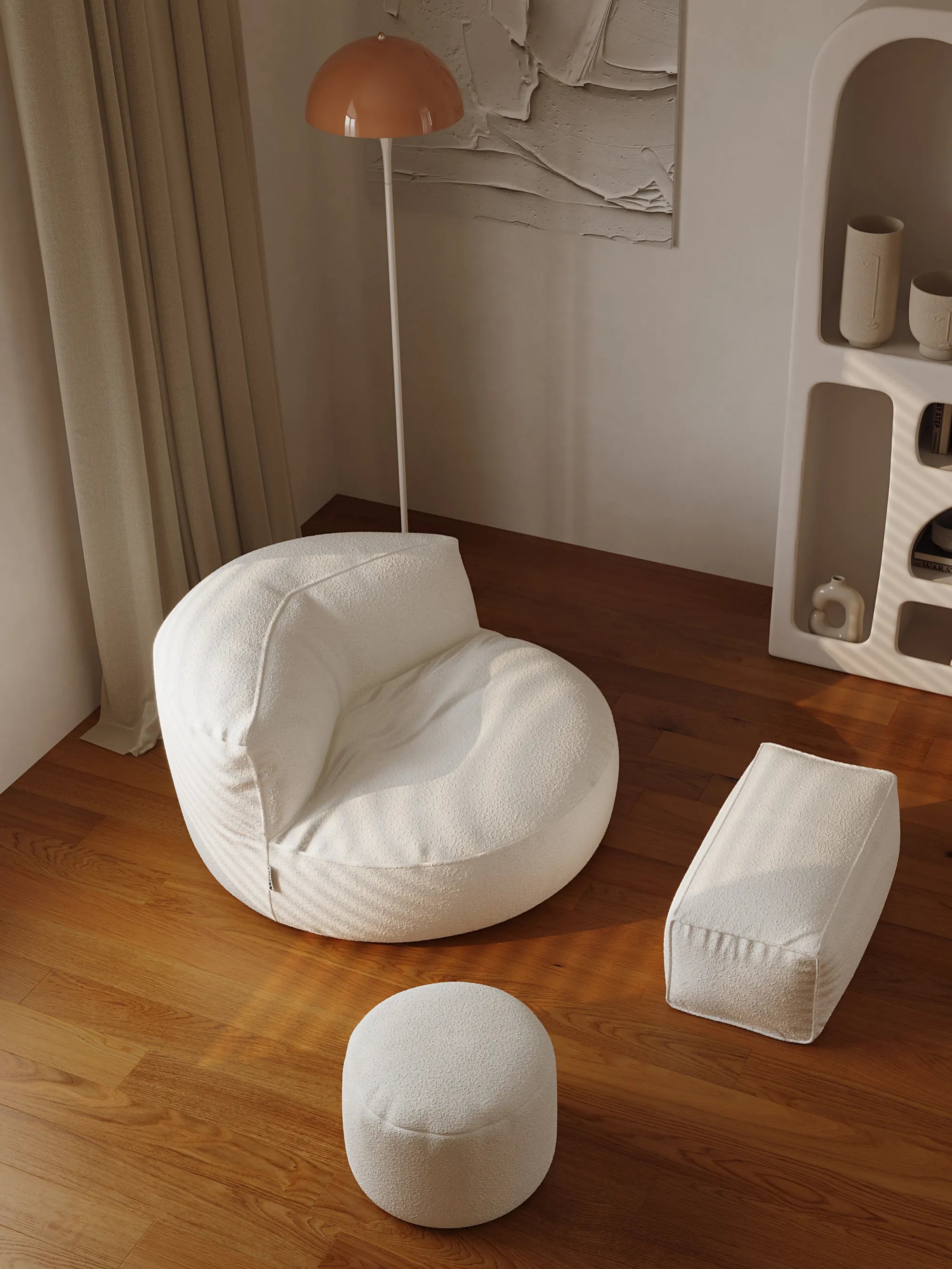 LEXIE BEAN BAG - BOUCLE KKUSO.HOME