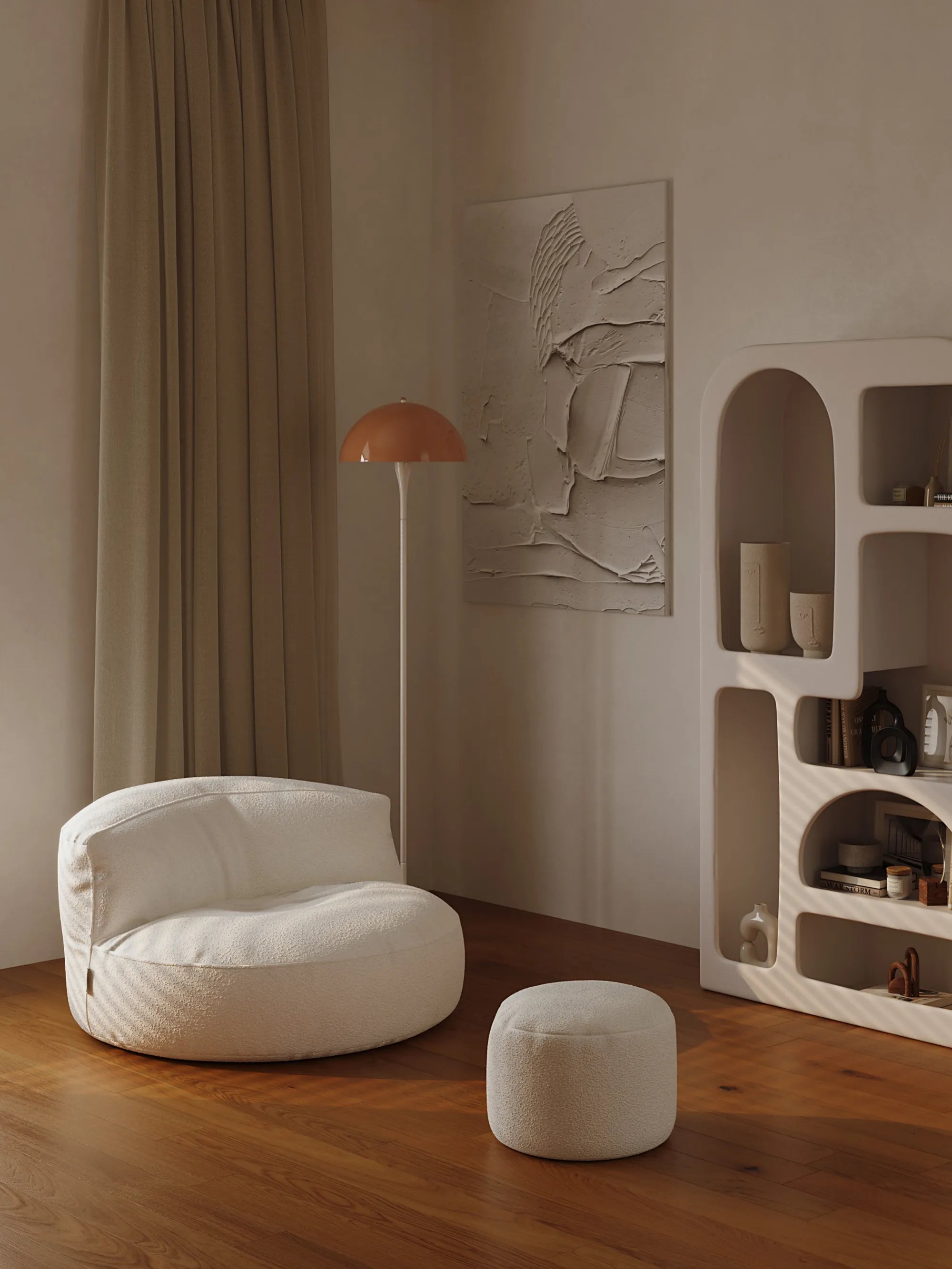 LEXIE BEAN BAG - BOUCLE KKUSO.HOME