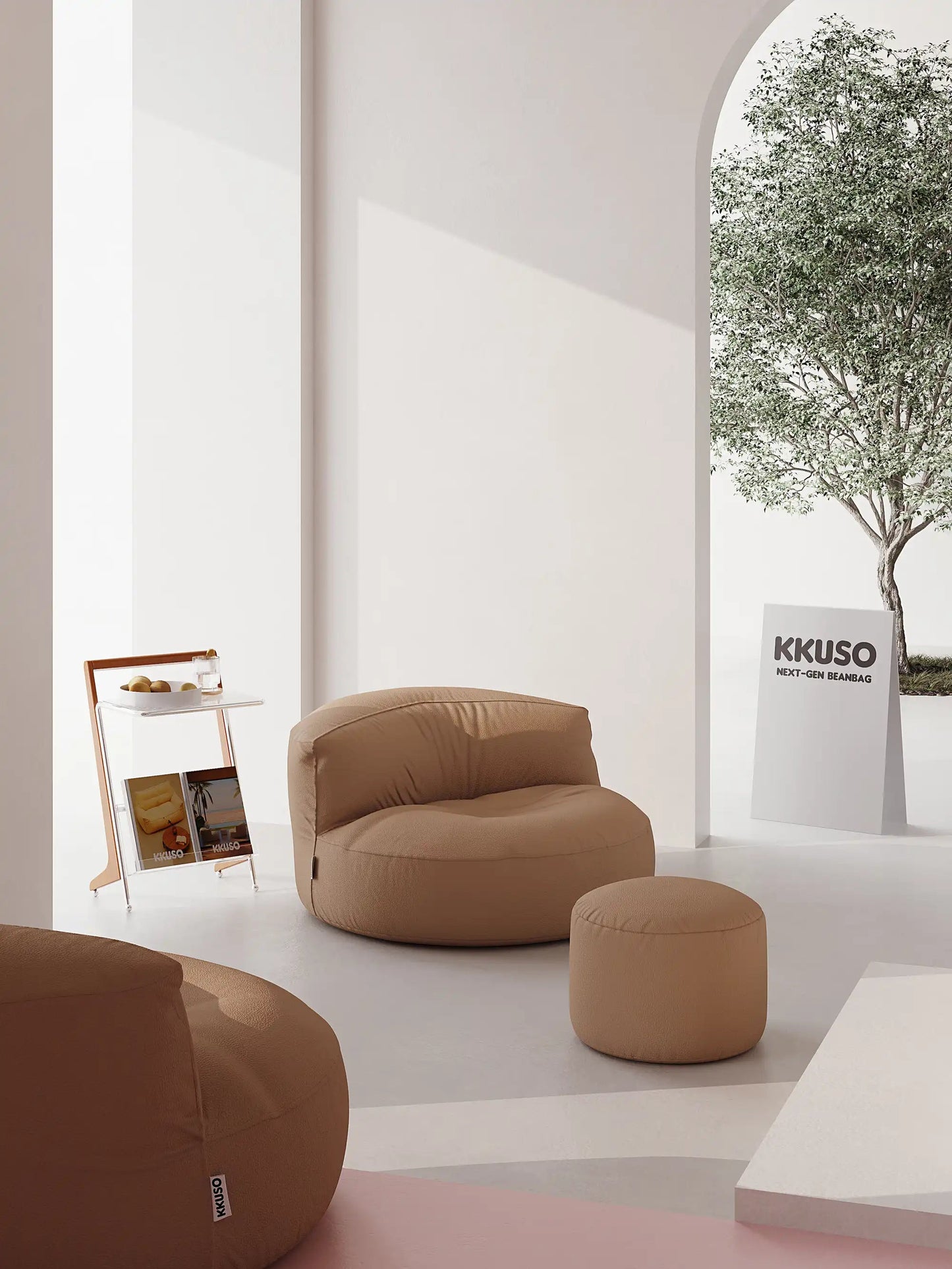 LEXIE BEAN BAG - VEGAN LEATHER kkuso