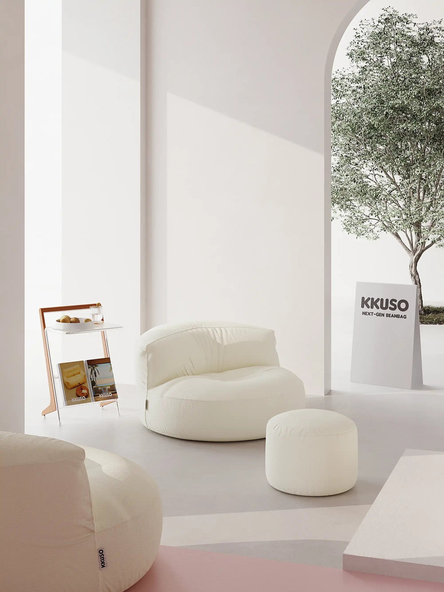 LEXIE BEAN BAG - VEGAN LEATHER kkuso