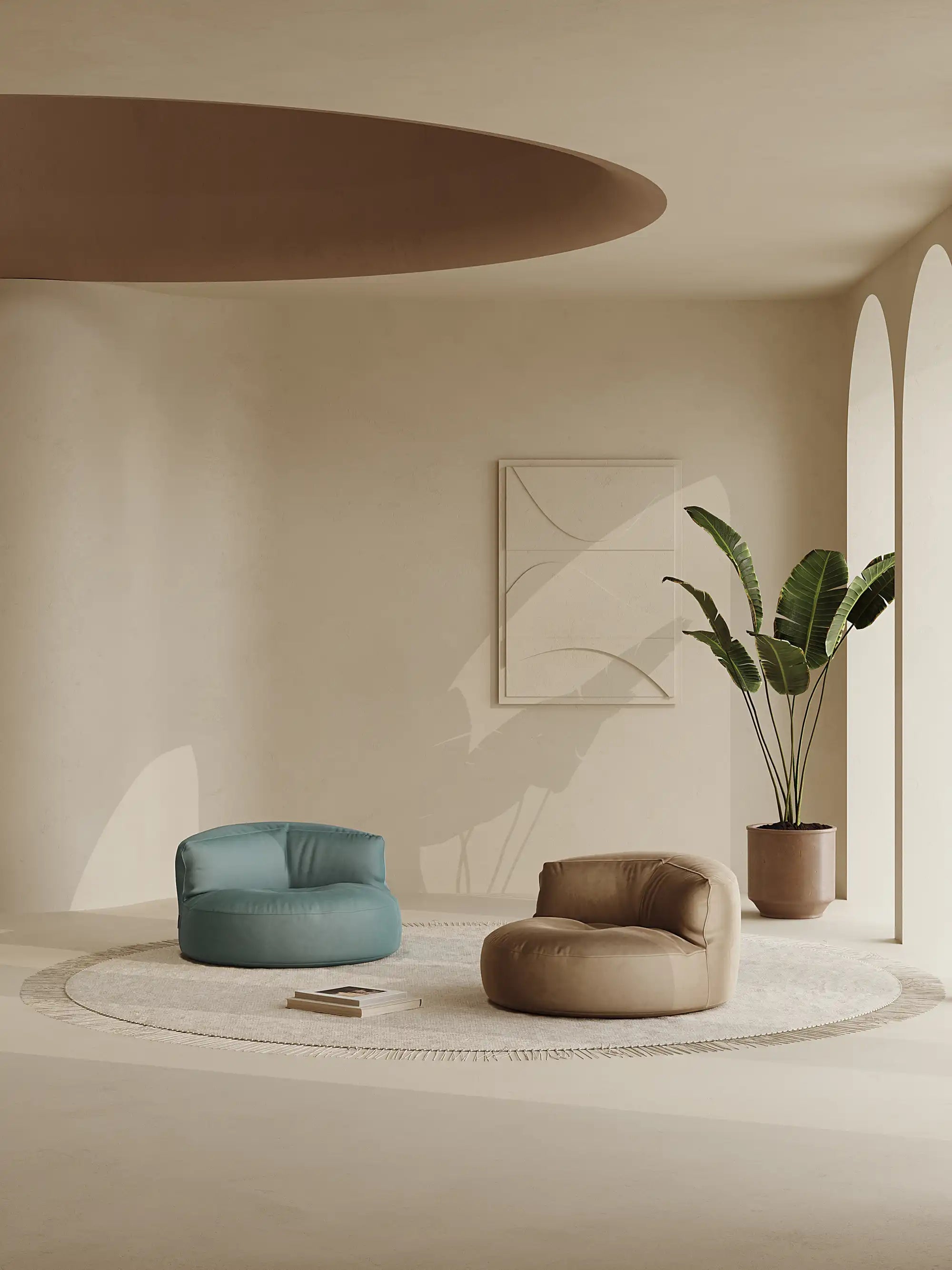 LEXIE BEAN BAG - VELVET KKUSO.HOME