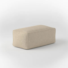 LEXIE RECTANGULAR OTTOMAN - OUTDOOR — SAND