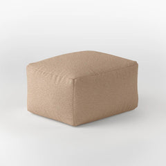 DODO SQUARE OTTOMAN - BOUCLE — CAMEL