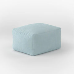 DODO SQUARE OTTOMAN COVER - CORDUROY — BABY BLUE