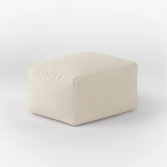 DODO SQUARE OTTOMAN - CORDUROY — IVORY