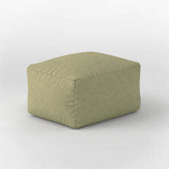 DODO SQUARE OTTOMAN COVER - OUTDOOR — GRASS GREEN