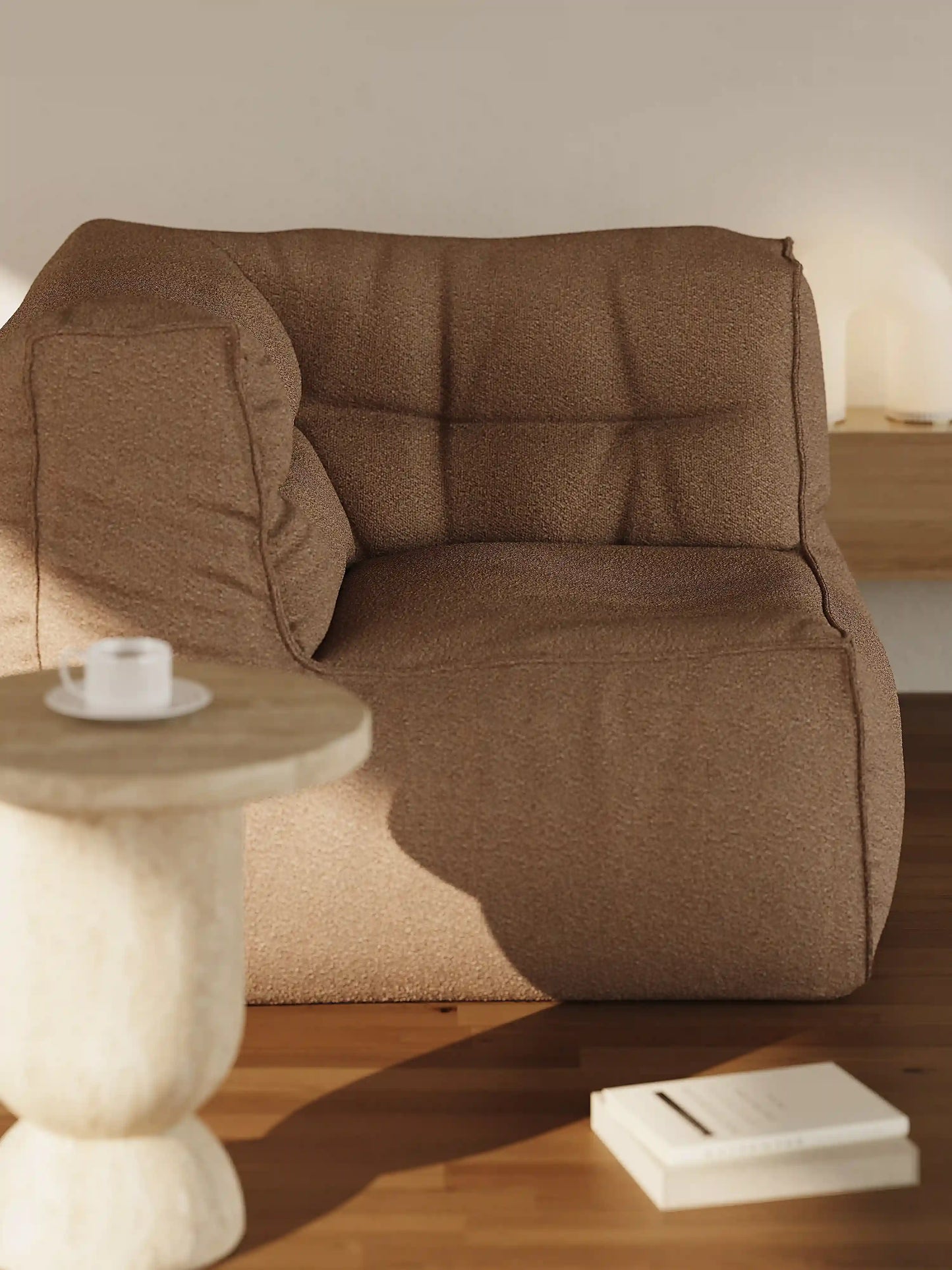 BOBO BEAN BAG CORNER LOUNGER - BOUCLE KKUSO.HOME