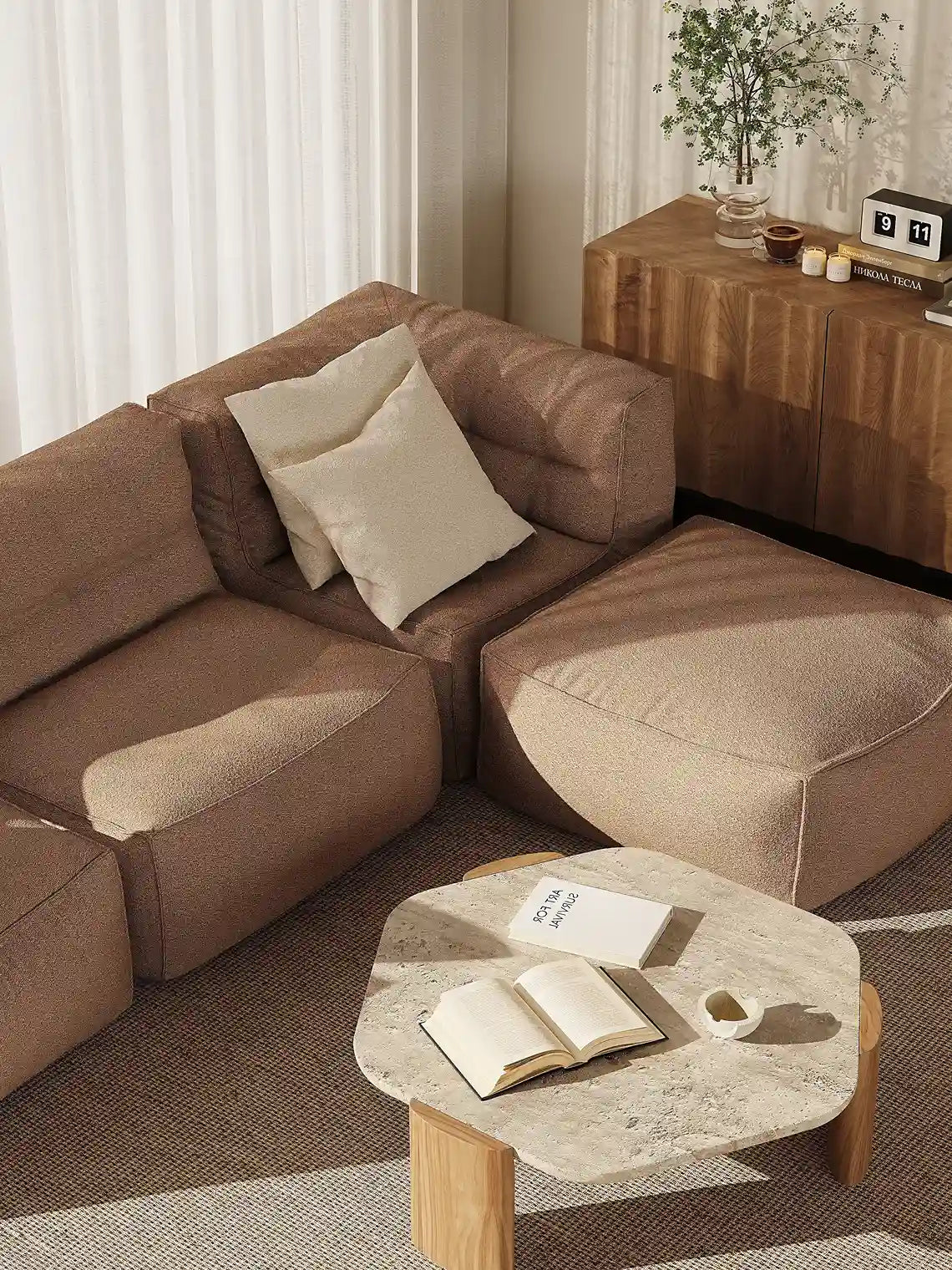 BEAN BAG BOBO CORNER LOUNGER - BOUCLE KKUSO.HOME