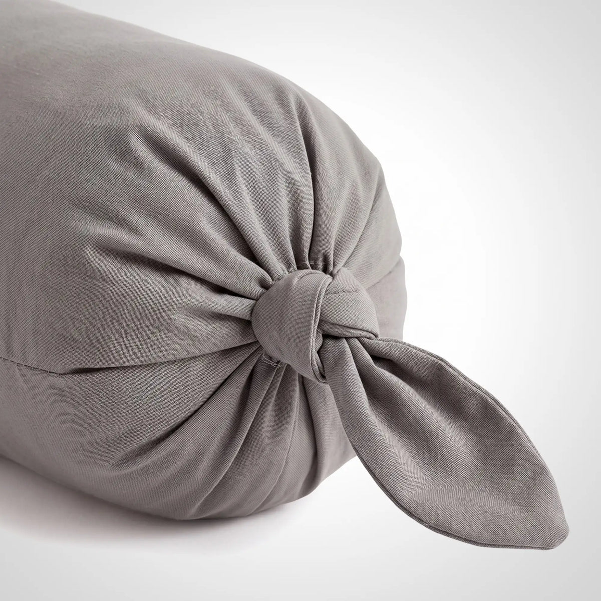 KKUSO PLUSH CUSHION - KNOTTY PEBBLE GREY